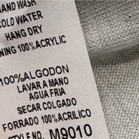 Monoreno Womens Cardigan Sweatshirt Open Front Embroidered Medium Gray NWT - Picture 8 of 9